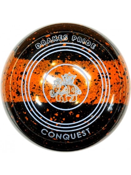 CONQUEST SIZE 3H PLAIN TRI-BAND BLACK ORANGE SPECKLED X4 6206