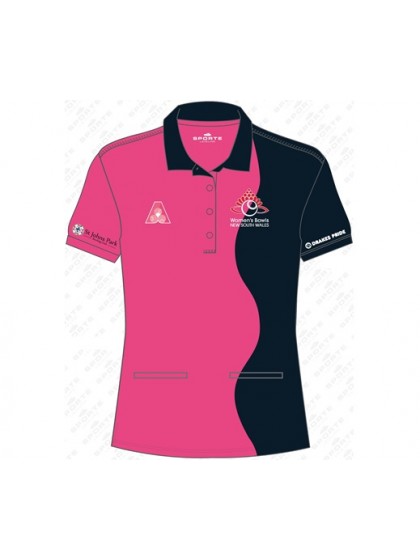 WOMEN’S BOWLS NSW OFFICIAL SHORT SLEEVE POLO SHIRT