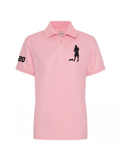 SIR FRANCIS DRAKE BIG LOGO est. 1820 WOMENS POLO PINK